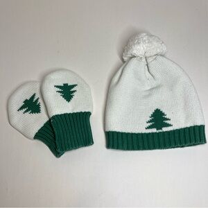 Size 0-2 Years Indigo Baby Indigobaby Pine Tree Hat Toque & Mittens Gloves Kids